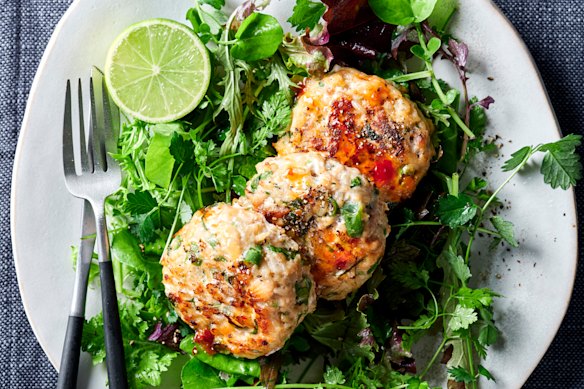 Fragrant Thai curry fish cakes.