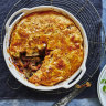 Mushroom and leek pot pie.