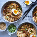 Danielle Alvarez’s spicy shiitake and cabbage udon.