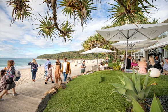 Noosa’s pretty main beach, right near Hastings Street.  