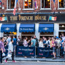 The French House Pub in Soho, London, was a well-known haunt of artists and writers.