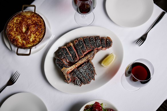 Greenham dry-aged F1 Wagyu reserve T-bone.