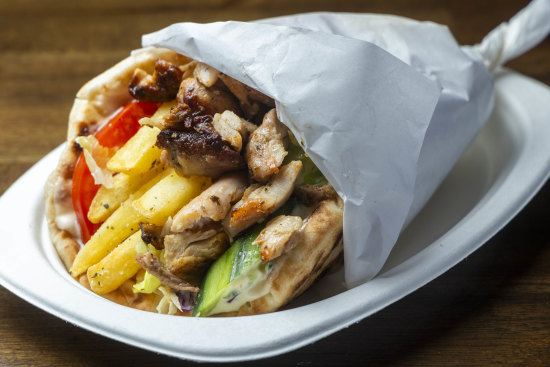 Lamb souvlaki at Secret Souv.
