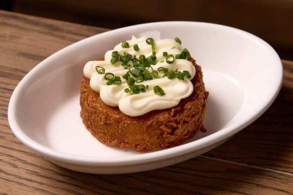 The soon-to-be iconic rosti potatoes with sour cream at Molly's in Abbotsford.