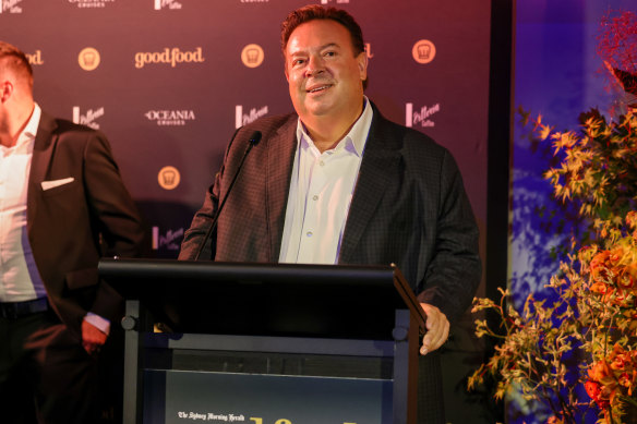 Quay executive chef Peter Gilmore at the Good Food Guide Awards in 2023.
