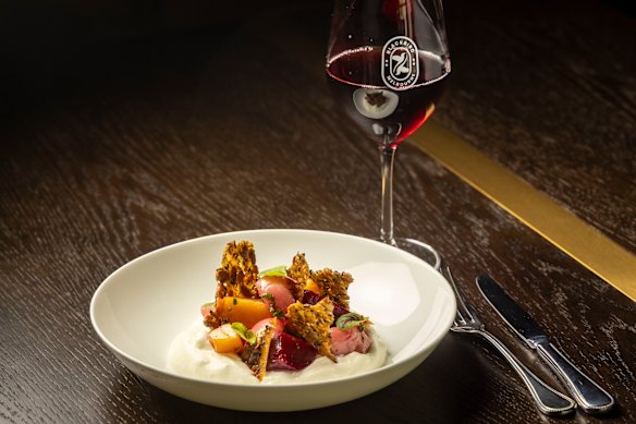 The wine list is impresive but heirloom baby beetroots over labne were startlingly cold.