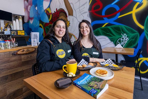 Carellys Vergara (left) and Linda Molano at Del Alma in Prahran.