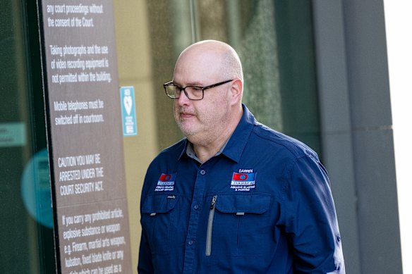 Darren Canty at La Trobe Valley Law Courts, Morwell.
