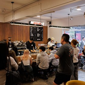 Regulars sells more than 600 dirty coffees a day on weekends.