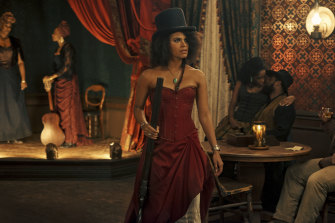 Improbably, Stagecoach Mary (Zazie Beetz) faces little overt sexism.