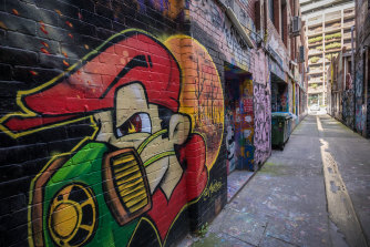 Blender Lane was once the epicentre of Melbourne’s street art movement. 