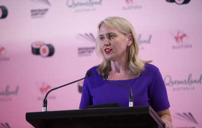 Tourism Minister Kate Jones warns that Queensland's $900 million major tourism events calendar faces a serious hit.