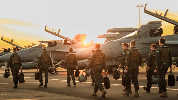 The RAAF base in Darwin.