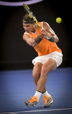 Rafael Nadal romps to victory over Stefanos Tsitsipas on Thursday night.