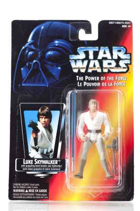Collectable toys, such as this Luke Skywalker figurine, can be worth far more with their original boxes