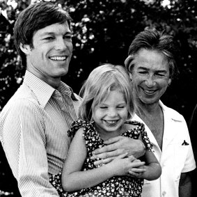 Supporter of the arts: Don Dunstan with the star of The Last Wave Richard Chamberlain in 1977. The movie, directed by Peter Weir, was filmed in Sydney and Adelaide. 