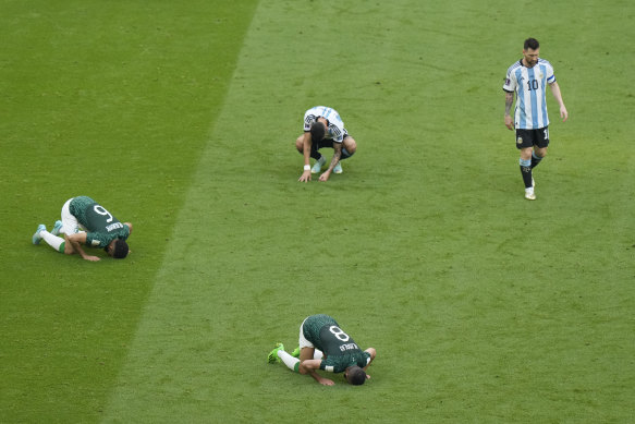 The aftermath of Saudi Arabia’s shock first-up win over Argentina.