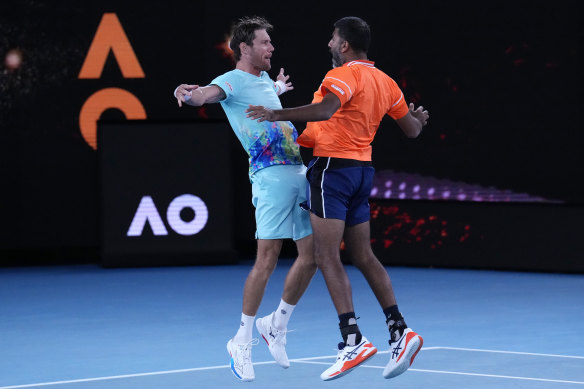 The victory meant a lot to Ebden and Bopanna, who celebrated in fitting style.