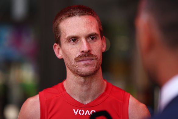 Noah Anderson at the AFL’s annual captains’ day on Monday.