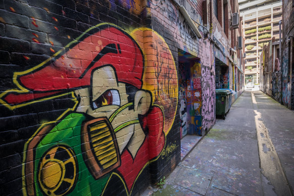 Blender Lane was once the epicentre of Melbourne’s street art movement. 