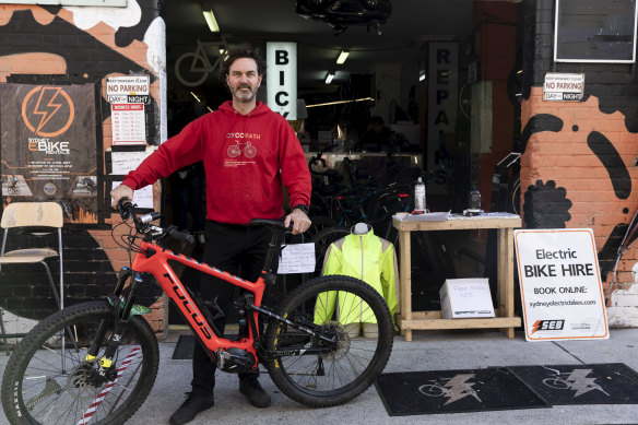 Jake Southall, founder and owner of Sydney Electric Bikes. 
