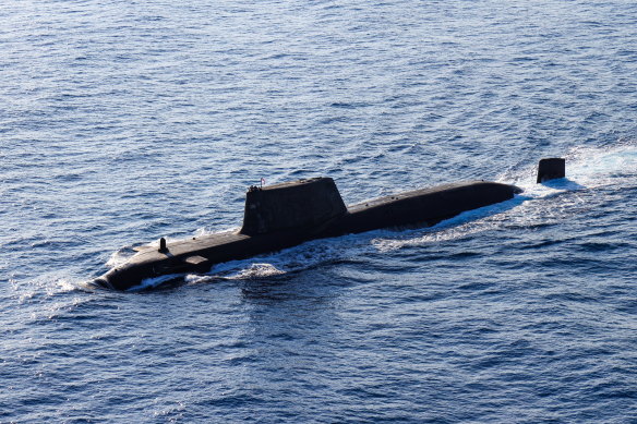 The Royal Navy’s Astute-class submarine, which will start visiting Perth more frequently this decade. 