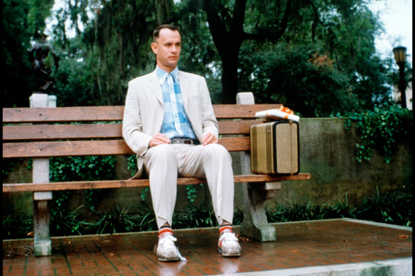 Tom Hanks, 1994'te Forrest Gump rolünde. 