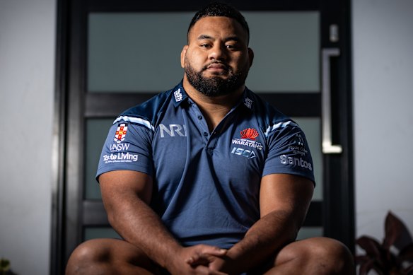 Waratahs prop Taniela Tupou.