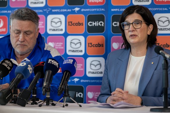 Viney and club president Sonja Hood didn’t shy away from giving tough answers to tough questions.