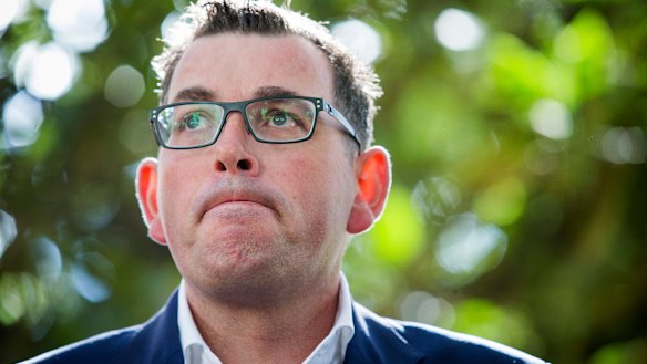 Premier Daniel Andrews speaks after the Ombudsman's damning report was released on Wednesday.