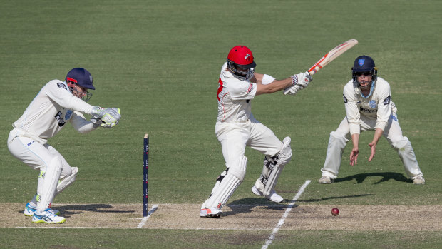 Bite back: South Australia took a much needed win over New South Wales.