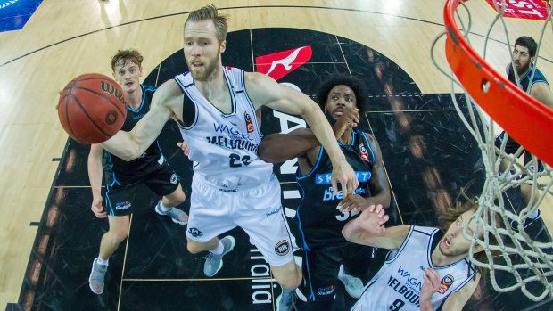 David Barlow in action for Melbourne United.
