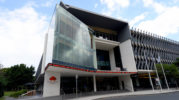 The ABC's South Bank office was reportedly searched by police.