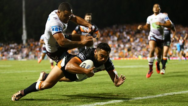 Weapon: Form such as this saw David Nofoaluma become a fan favourite.