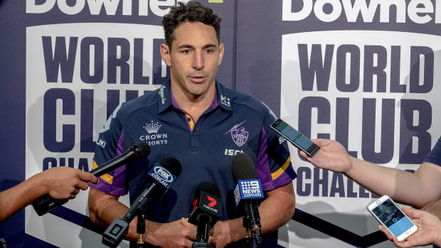 Billy Slater is gearing up for another season with Melbourne Storm.