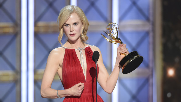 Nicole Kidman was awarded the outstanding lead actress Emmy for her role in Big Little Lies.