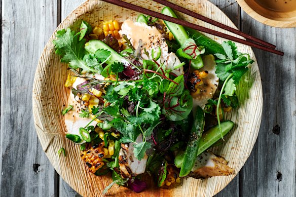 An easy chicken salad with loads of flavour.