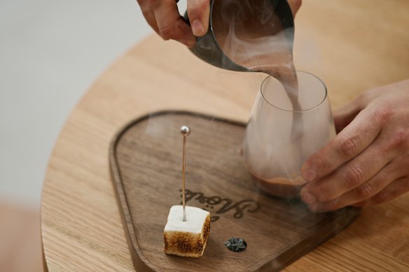 The famous campfire hot chocolate.