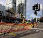 A fence just outside the Epping Train Station has been broken for months.