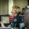 A dispatcher at the call centre.
