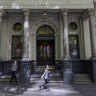 The Australian Club’s grand facade.