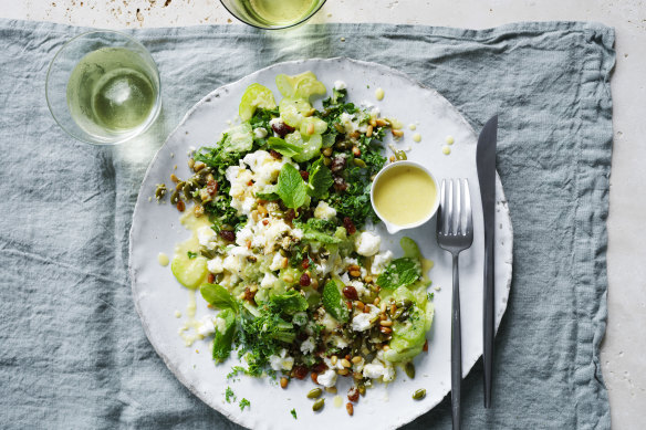 Danielle Alvarez's kale and cauliflower salad