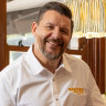Celebrity chef Manu Feildel in his new bistro.