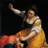 Jael and Sisera by Artemisia Gentileschi from the Museum of Fine Arts, Budapest.