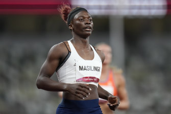 Beatrice Masilingi, of Namibia, who is in the 200m final.