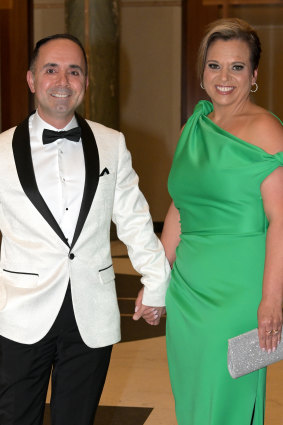 Communications Minister Michelle Rowland and husband Michael.