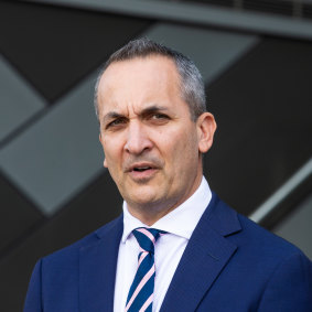 NRL CEO Andrew Abdo.