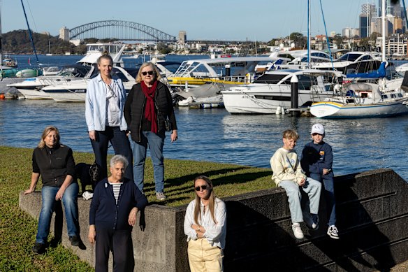 Save Our Shores spokeswoman Beverley Bennett, far left, is among residents fighting the proposal. 