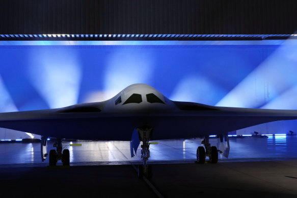 The B-21 Raider stealth bomber was unveiled in California earlier this month.