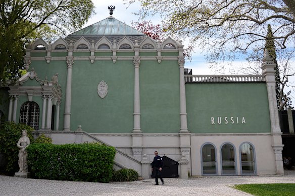 Russia’s pavilion at the Biennale of Arts exhibition in Venice.